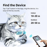 Nut Mini Pet Locator Cat Puppy Bluetooth Alarm Collar Wear Anti-lost Tracker