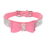 Shiny Hot Rhinestone Dog Cat Comfortable Korean Velvet Pet Leash