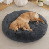 Round Pet Mat Dog Bed Plush Warm Sleep Dog Bed Cathouse Doghouse