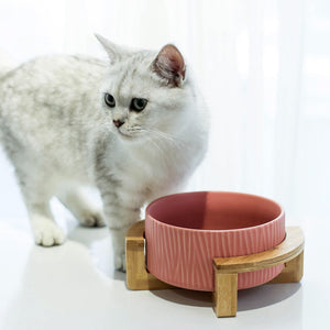 Ceramic cat food bowl cat food bowl drinking bowl