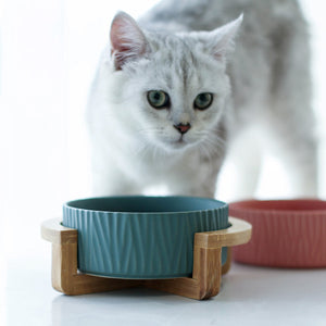 Ceramic cat food bowl cat food bowl drinking bowl
