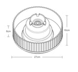 Cake ceramic pet water dispenser