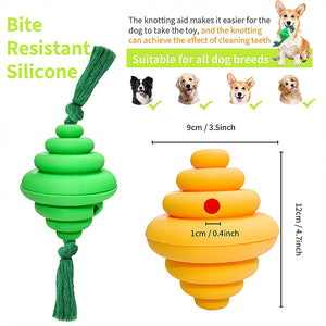 Dog Ball With Rope Toy Dogs Knot Rope Toy Leaking Food Dog Toy Pet Training Toy Dogs Chew Toy Dog Toy For Large Dogs