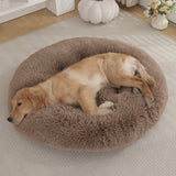 Round Pet Mat Dog Bed Plush Warm Sleep Dog Bed Cathouse Doghouse