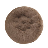 Round Pet Mat Dog Bed Plush Warm Sleep Dog Bed Cathouse Doghouse