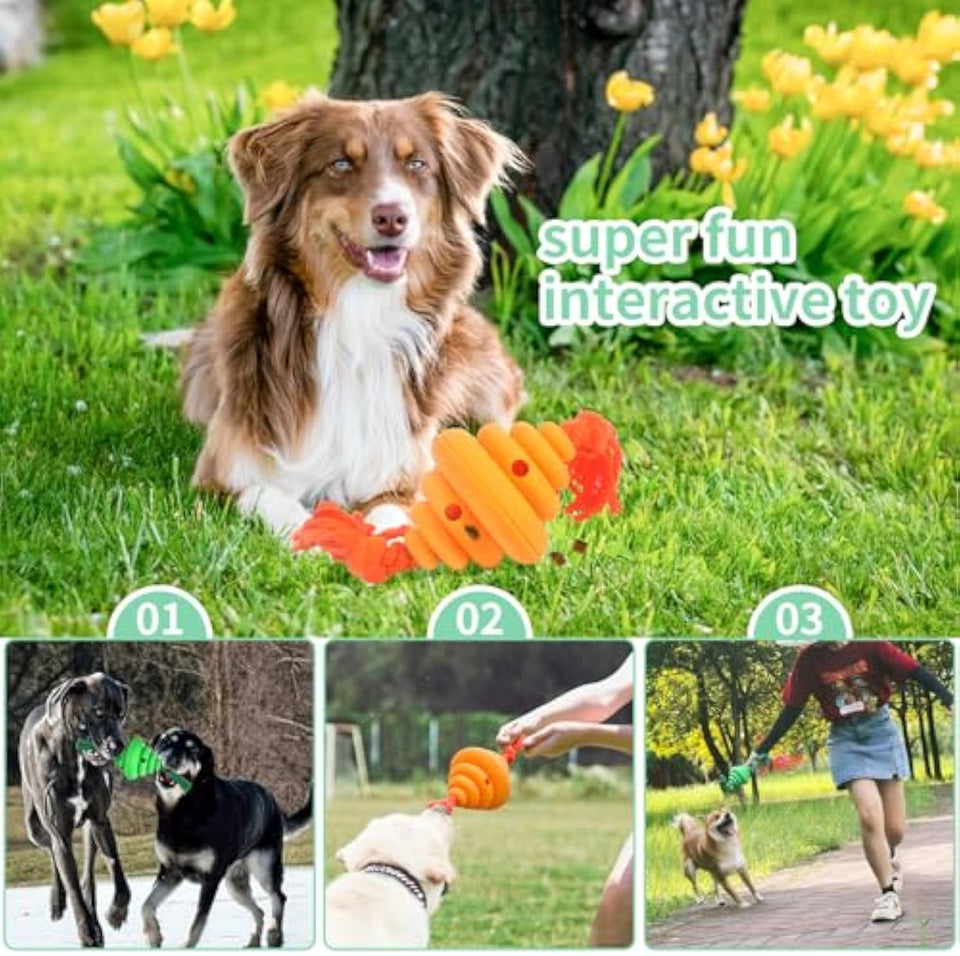 Dog Ball With Rope Toy Dogs Knot Rope Toy Leaking Food Dog Toy Pet Training Toy Dogs Chew Toy Dog Toy For Large Dogs